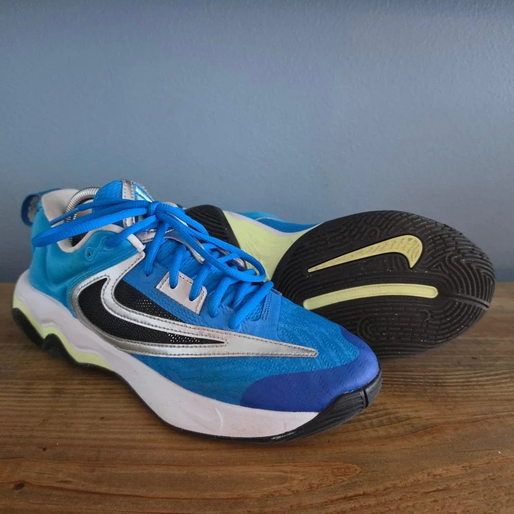 Nike Mens Giannis Immortality 3 Basketball Shoes Blue Silver DZ7533-400 Size 8